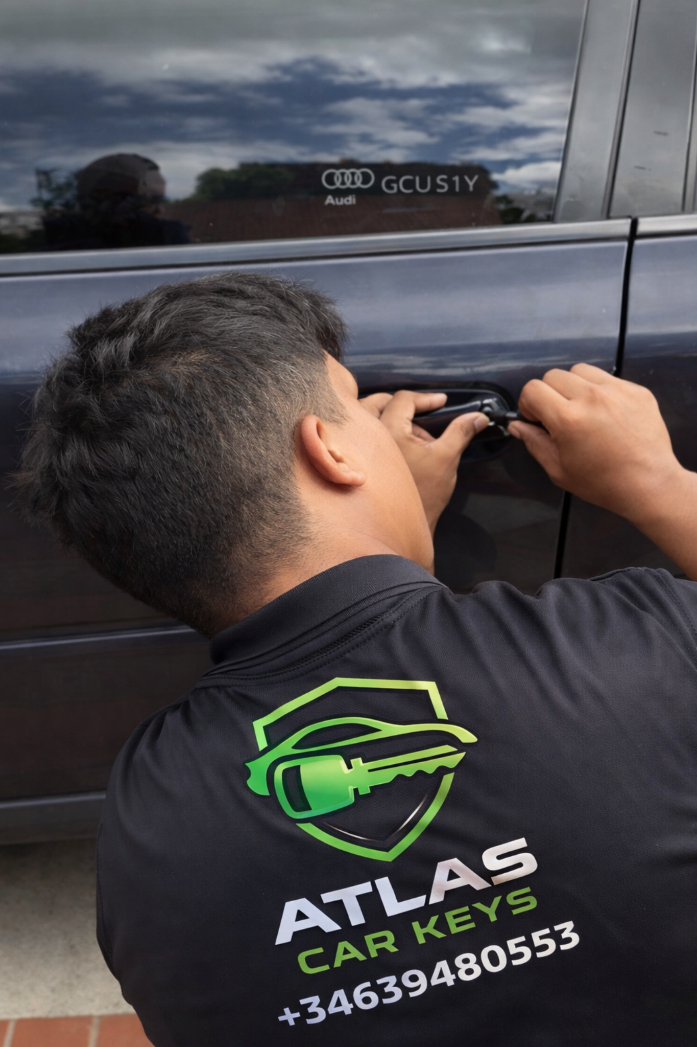 Trabajo de apertura y cerrajería automotriz en Gijón